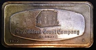 1972 Milford Trust Company Delaware Bank Franklin Mint 2oz 925 Silver bar C3260