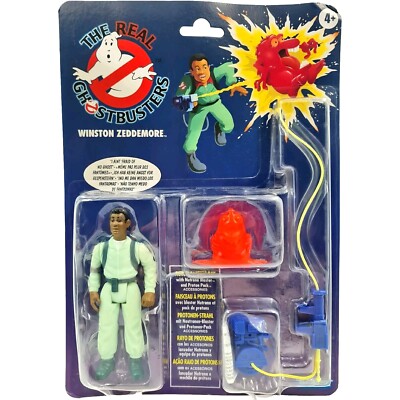 WINSTON ZEDDEMORE FIGURE THE REAL GHOSTBUSTERS KENNER CLASSICS HASBRO RETRO OVP