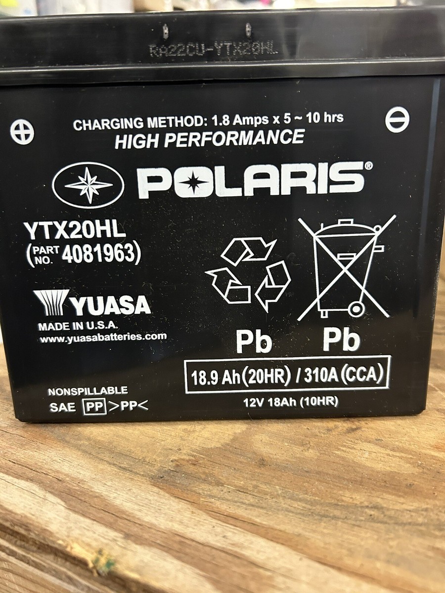 Battery, YTX20HL, 18AH 310CAA, Part 4081841 | eBay