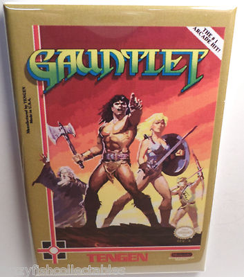 Gauntlet Nintendo NES Vintage Game Box  2''x3'' Fridge Locker MAGNET