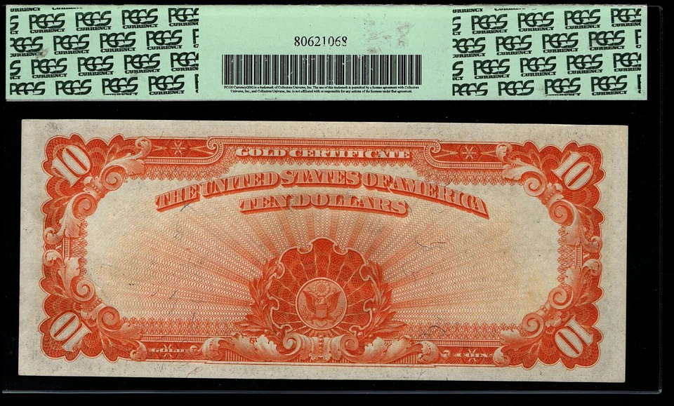 1922 $10 Gold Certificate Fr.1173 Yellow Seal Hillegas PCGS 64PPQ (AHEJ) - Image 3 of 4