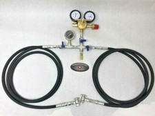 Kit de llenado de choque regulador de nitrógeno de doble manguera 800 PSI 8' goma ORI Fox King