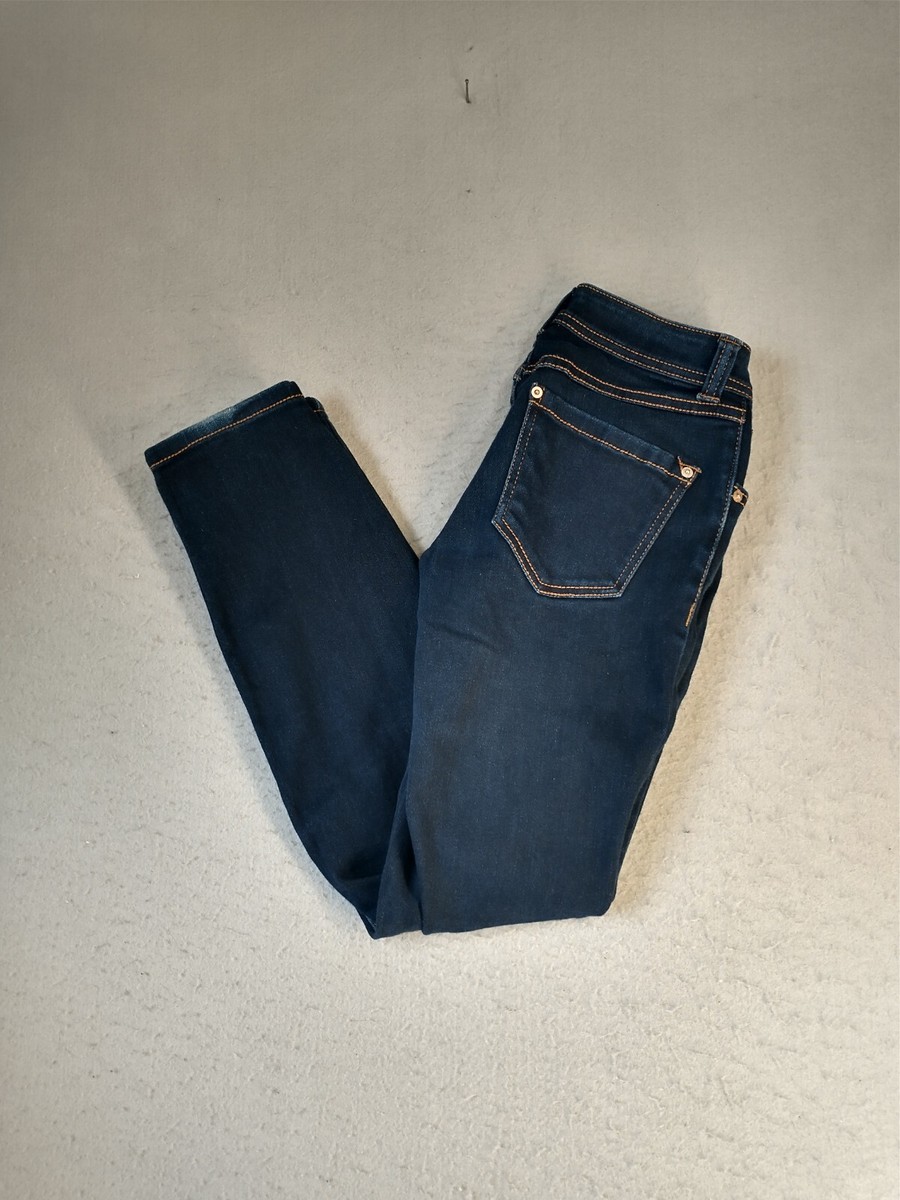 INC Womens Denim Jeans Short Blue Skinny Leg Curvy Fit Low Rise