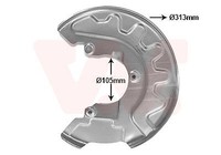 VAN Wezel 7629372 Spritzblech, Bremsscheibe FüR Seat Skoda VW