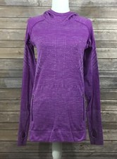 Lululemon Womens Rest Less Long Sleeve Hoodie 4 Violet Purple EUC W3K80S N31