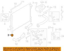 FORD OEM 00-23 LS Radiator Components-Radiator Lower Insulator XW4Z8124AA