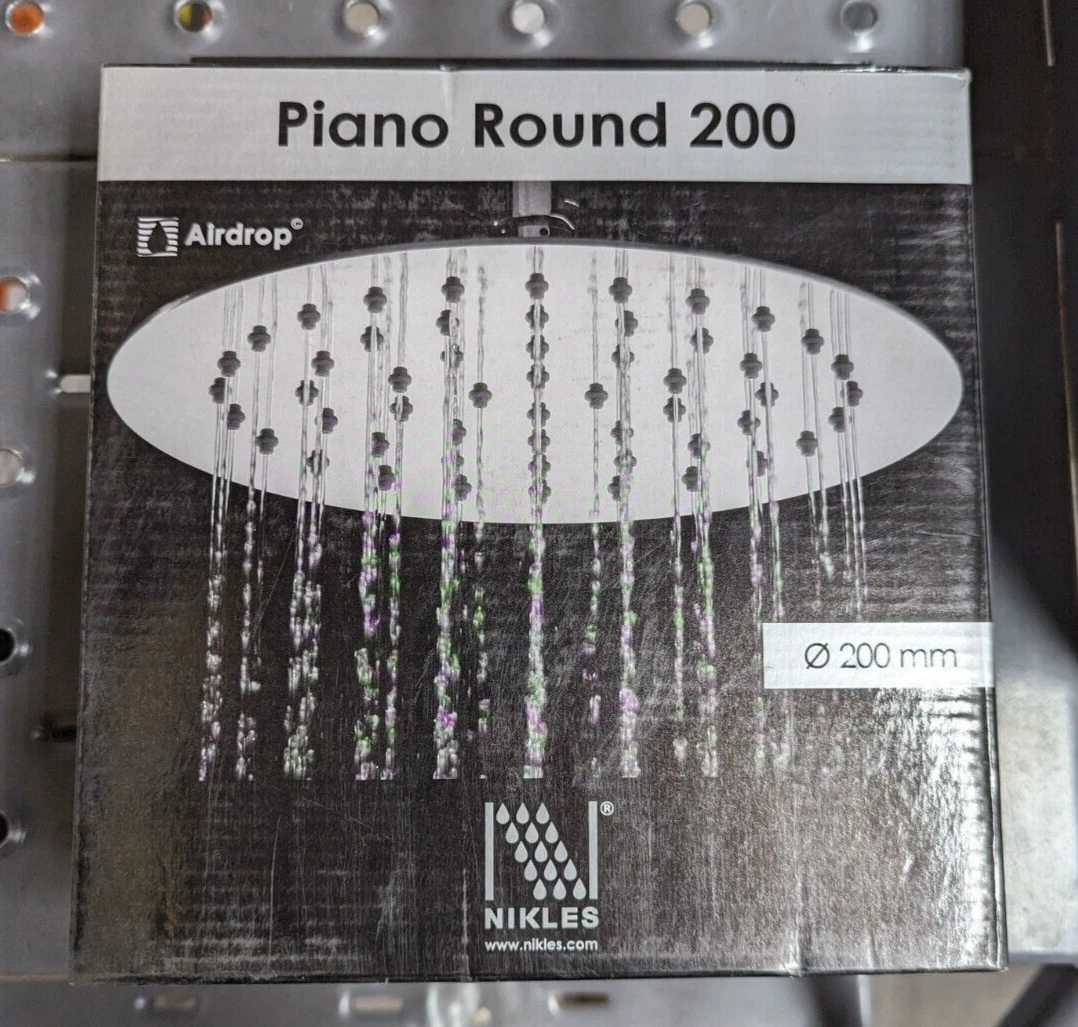 Nikles BPN200T05-2.0N/US Round Piano 200 showerhead Polished Chrome