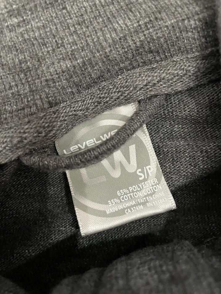 New York Rangers Quarter Zip Sweater by LevelWear Gray Small S 0224 - Image 3 of 4