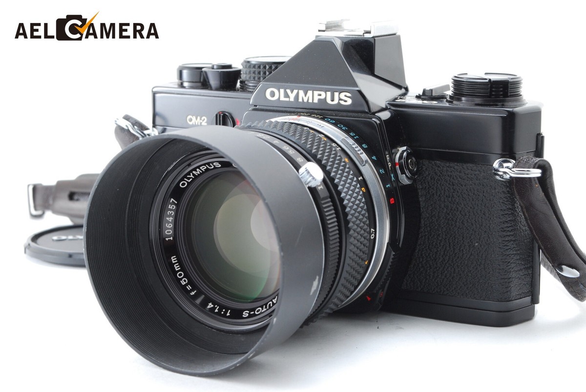 EXC+5】 OLYMPUS OM-2 35mm SLR Camera Black ZUIKO MC 50mm F1.4 Lens