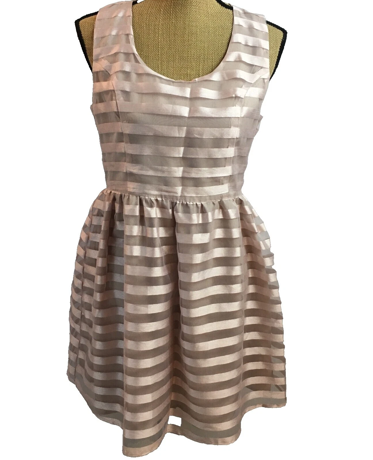 Silk Shift Striped Short Dresses for Women