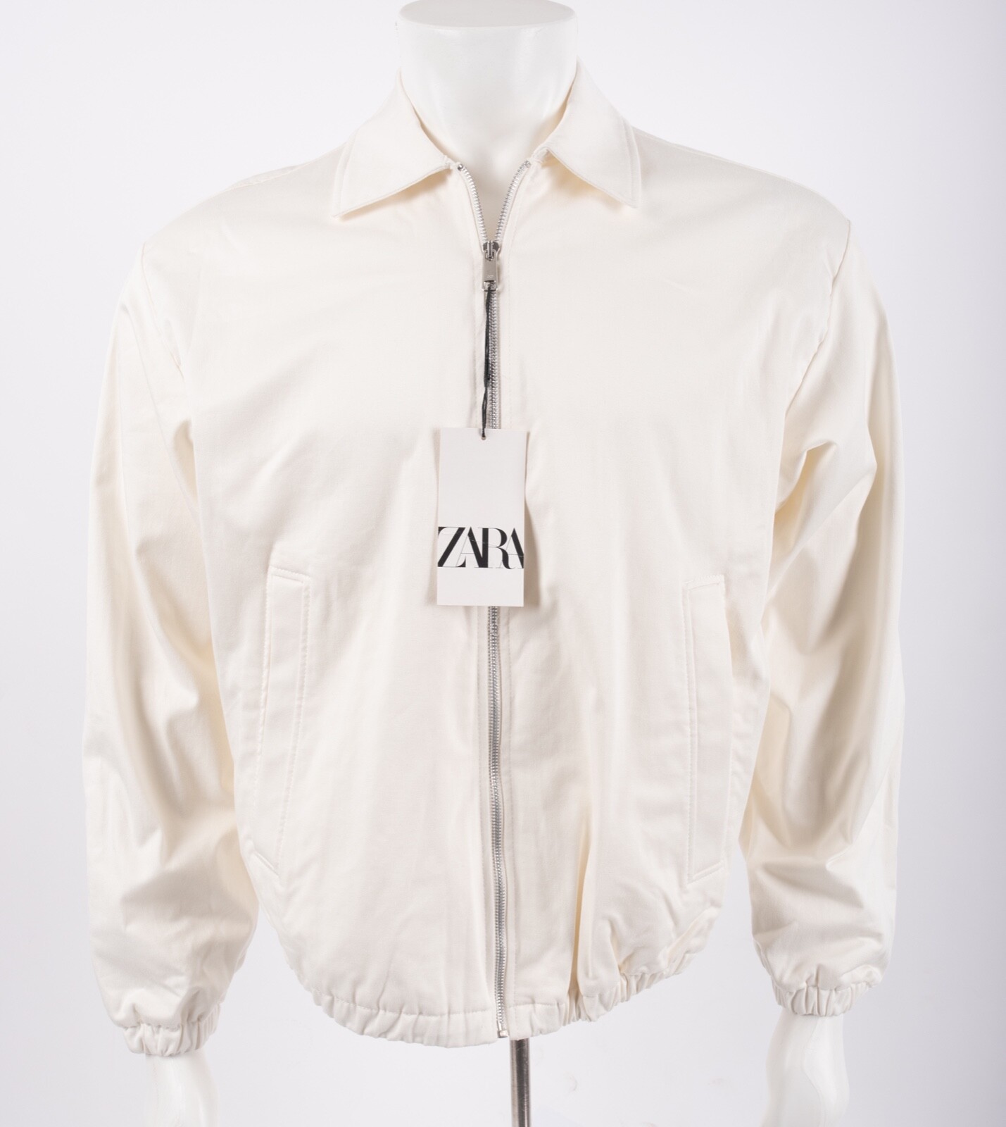 zara black harrington jacket