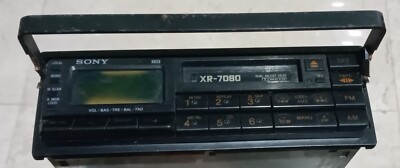 Sony XR-7080 Pullout Cassette car stereo Tuner old school Rare