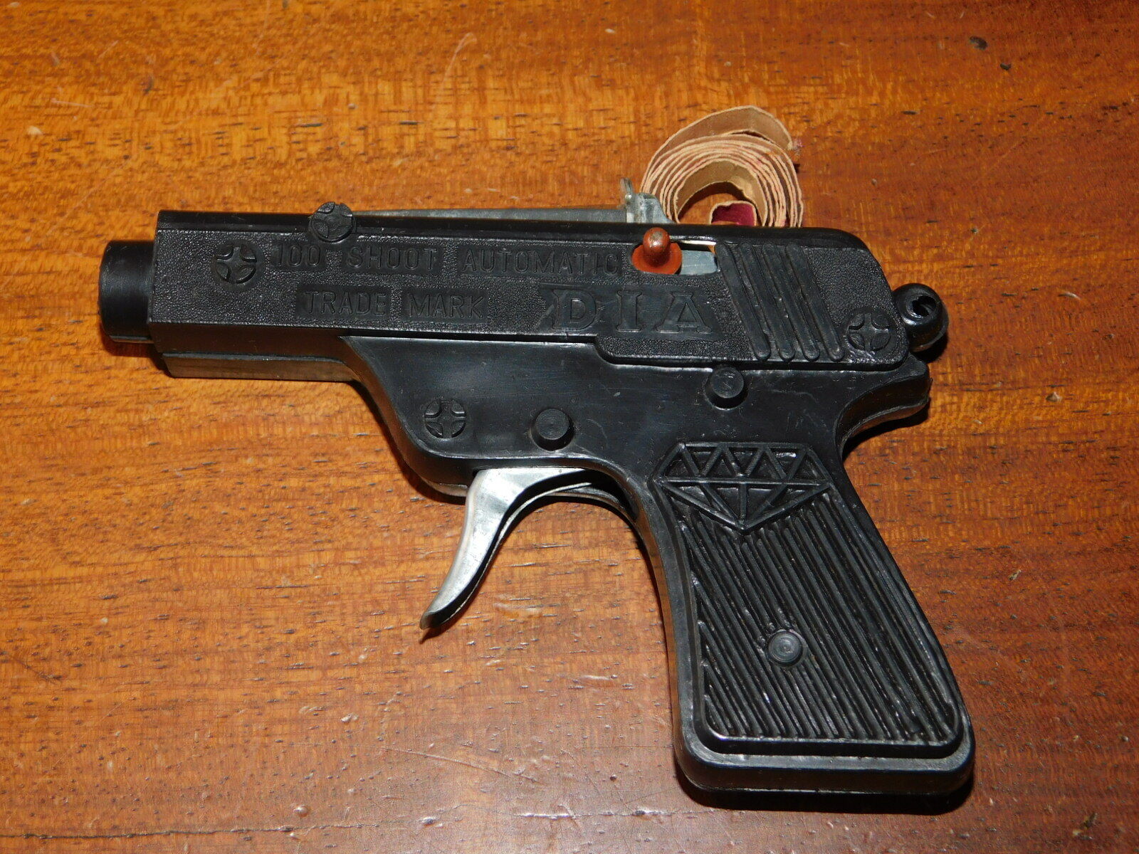 pistolet jouet ancien a pétard longueur 14 cm