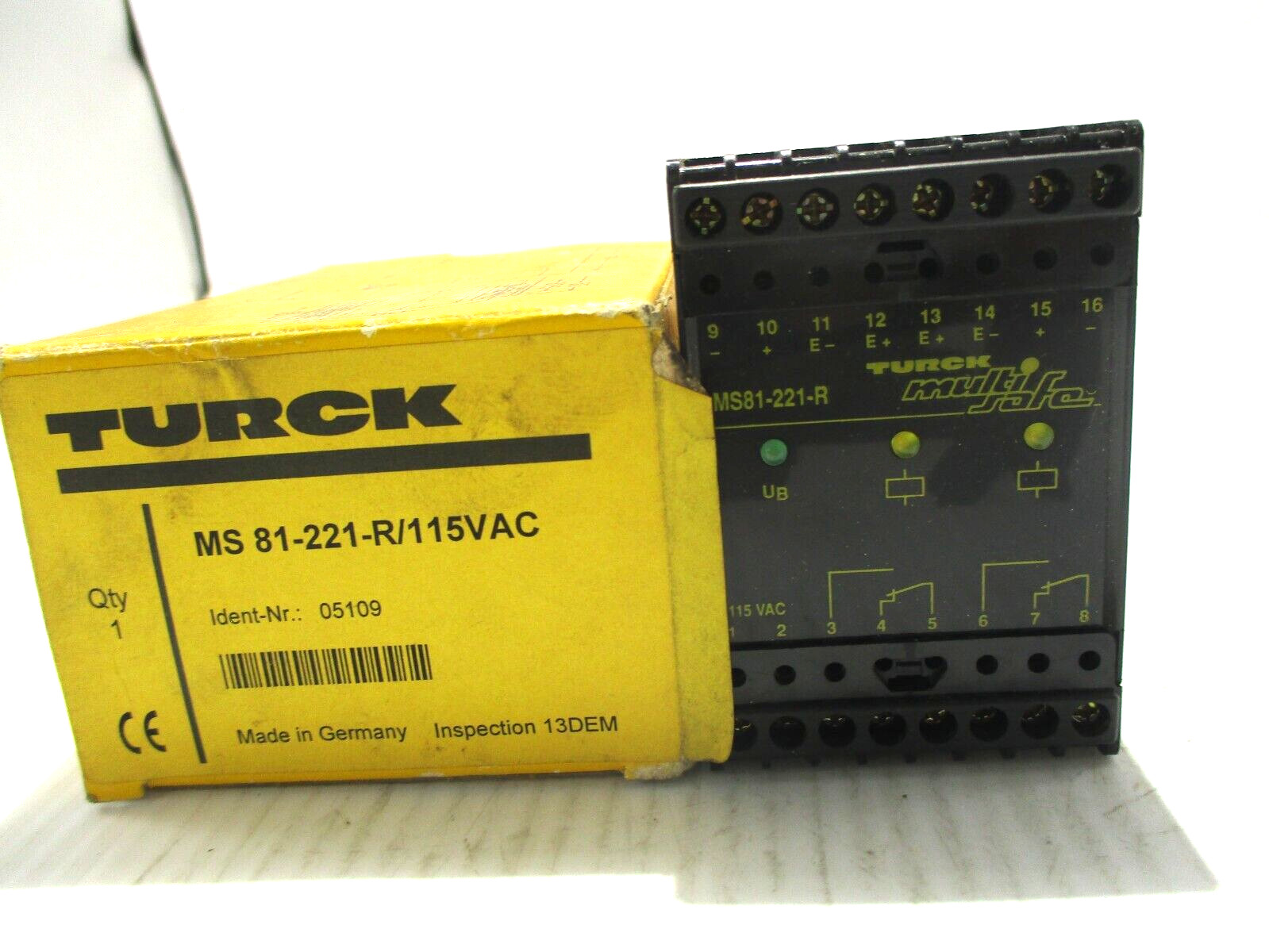 NEW TURCK MS81-221-R AMPLIFIER RELAY 115VAC
