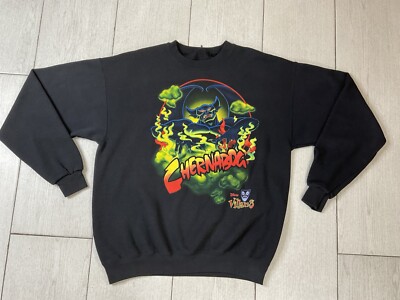 Vintage Adult Chernabog Disney Villains Sweater Large Double Sided