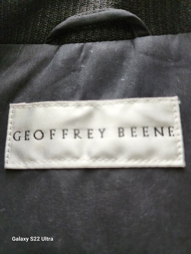 geoffrey beene Mens 46 R Black Poly Nylon Blend Removable Lining Coat 3/6 - Picture 15 of 24