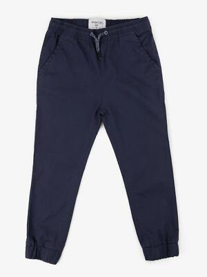 Sovereign Code Big Boy's XL Navy Blue Woven Joggers Pants Cotton Elastic Waist 