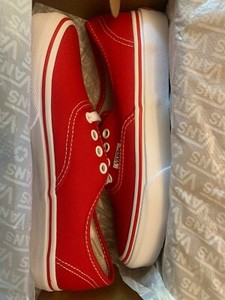 big kids red vans