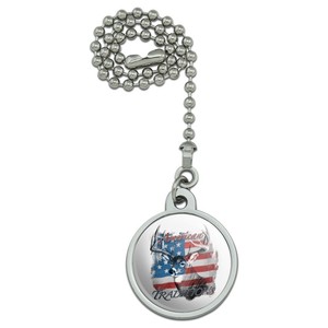 Deer Usa Flag American Traditions Hunting Ceiling Fan And Light