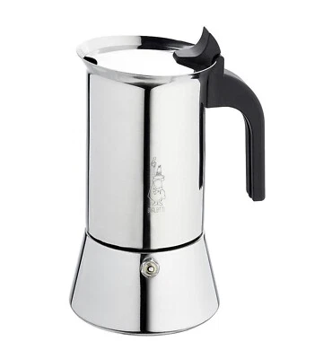 Moka Bialetti Venus Caffettiere In Acciaio Inox Adatta Anche Induzione 4/6TZ