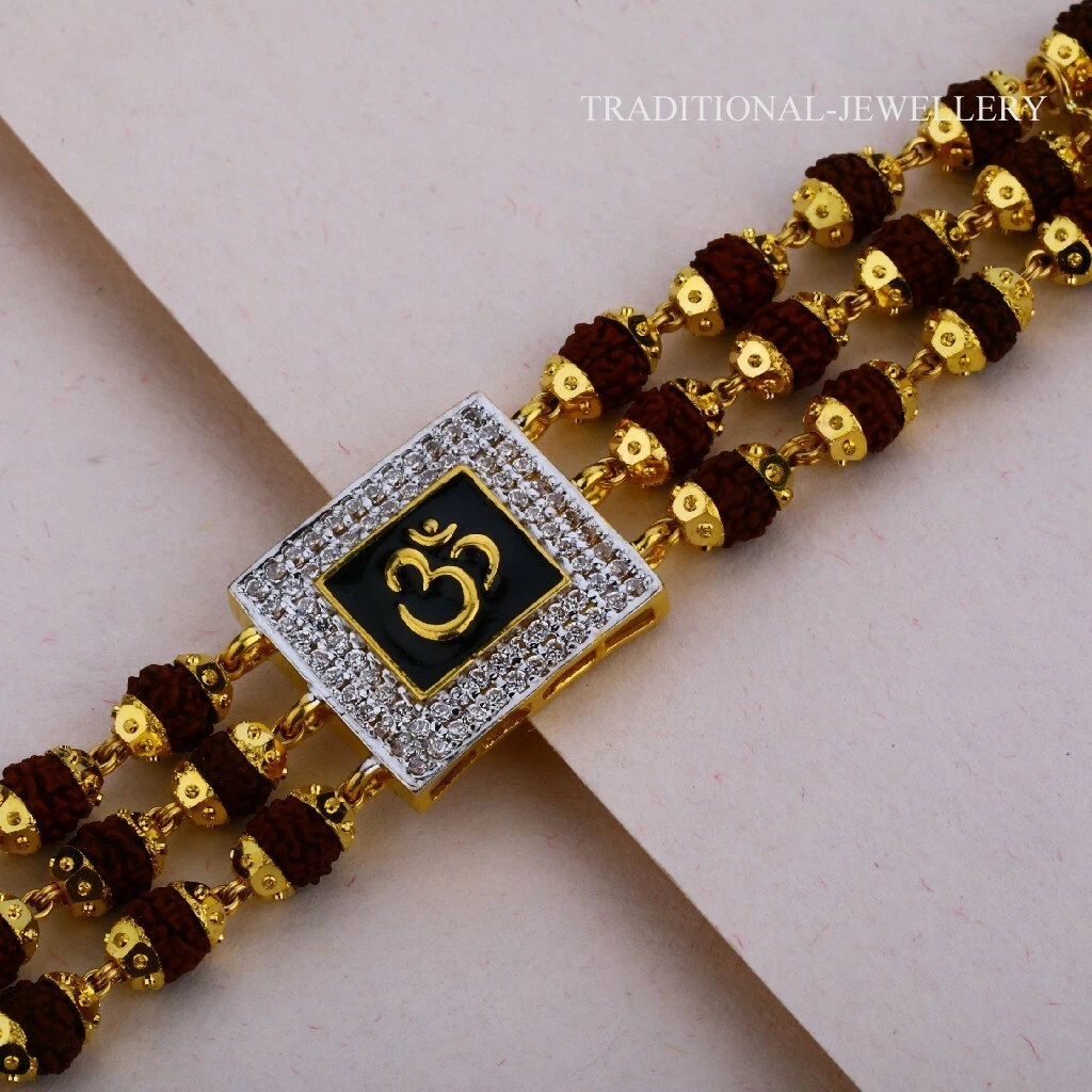 Rudraksha Gold Bracelet | Baby Jewellery