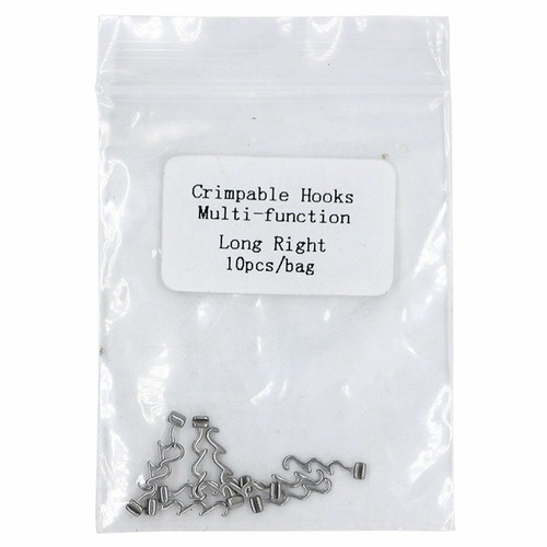 10 Pcs Dental Orthodontic Crimpable Hook Long/Medium/Short /Stop Stainless Steel - Picture 60 of 78