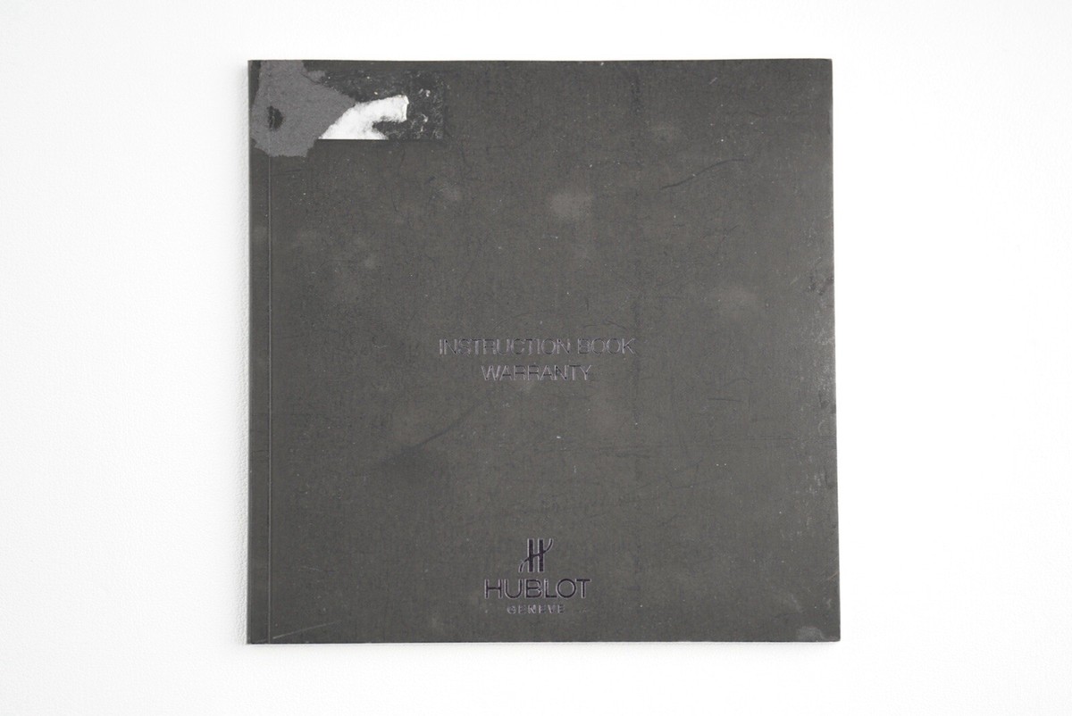 Hublot Instructions Manual Booklet Warranty