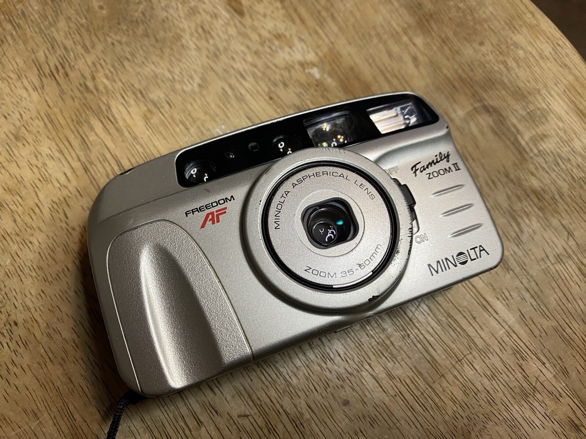 Minolta Freedom AF Family Zoom II 35mm Camera Point & Shoot Tested