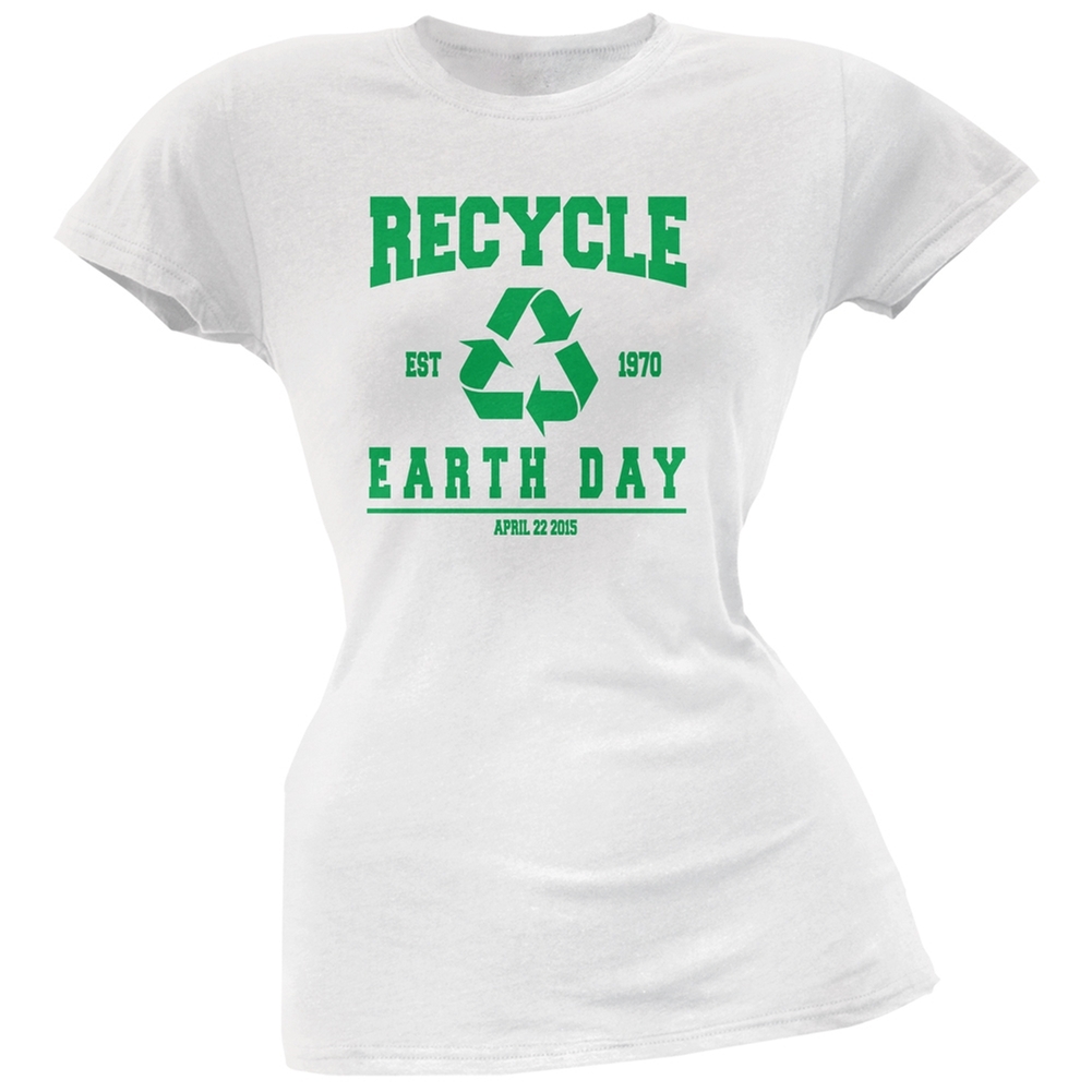 Earth Day - Recycle 1970 White Juniors Soft T-Shirt | eBay Earth Day - Recycle 1970 White Juniors Soft T-Shirt | eBay