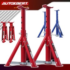 PAIR 6000lbs Folding Secure Lock Car Truck Axle Jack Stands Lifting Auto 3 Ton E