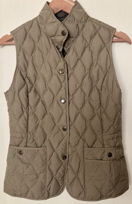 Eddie Bauer Women s XS Premium Goose Down Vest Lightweight Quilted Brown
