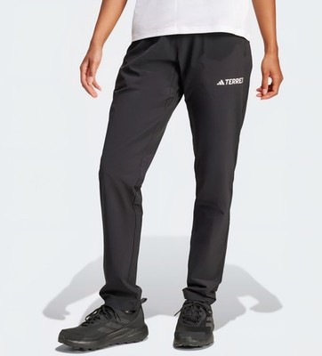 Womens Adidas Terrex Lightweight Water Repellent Hiking Pants Black Size Small