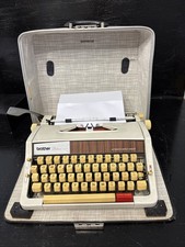 Fab Retro Brother Deluxe 1510 Typewriter In Carry Case In Full Working Order