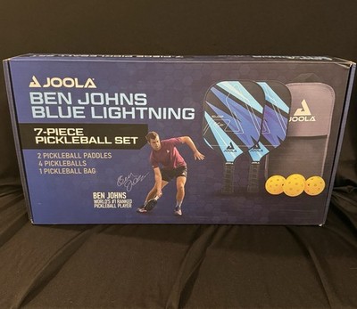 JOOLA Ben Johns Blue Lightning Pickleball Set with A Durable Carrying Bag New