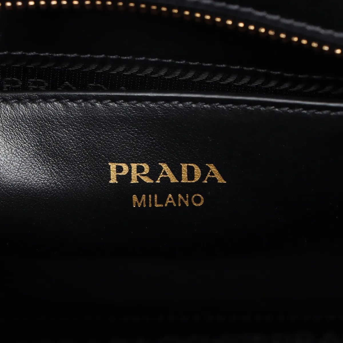 Prada Saffiano Leather 2 Way Handbag Black 1BA113 thumbnail 11