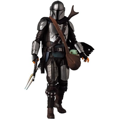 Mafex 200 Mandalorian Figur - Version 2.0 - Star Wars - Mandalorian & Grogu