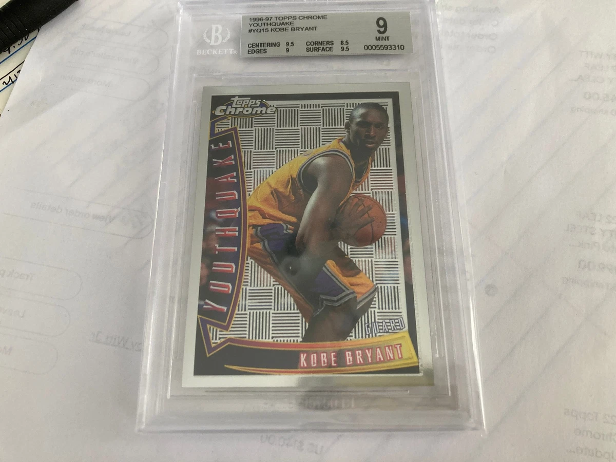 1996-97 Topps Chrome - Kobe Bryant #YQ15 for sale | eBay