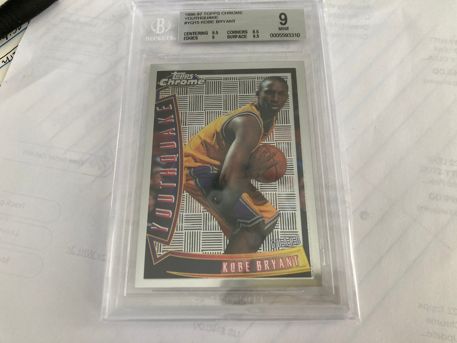 Kobe Bryant 1996 Topps Chrome #YQ15 Youthquake Price Guide