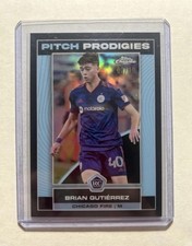 2023 Topps Chrome MLS Rookie Card Mexico World Cup Brian Gutierrez SSP Black /10. rookie card picture