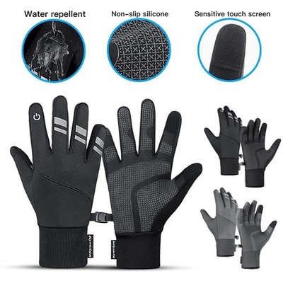 Men Women Winter Touch Screen Full Finger Gloves for Cold Weather Windproof Warm