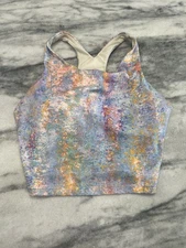 MONO‎ B women’s Large Sports Bra Multicolor Abstract