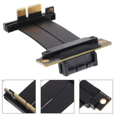 PCI-E Extension Riser Cable - -0 Degree Graphics Card Adapter 4.0 1 X PCI