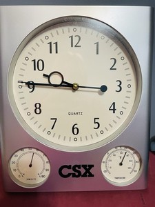 Collectible CSX Railroad Wall Clock Battery Operated Quartz Movement Read Desc