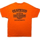 Harley Davidson 2018 Sturgis Rally T Shirt Large Orange Deadwood SD Tee