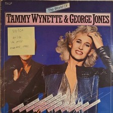 Tammy Wynette & George Jones The World Of Vinyl Record LP VG/G+ ADEH95 1982