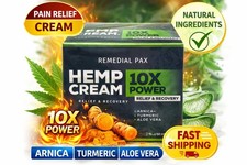 Hemp Cream Relief 10X Power Arnica Turmeric Aloe Recovery Cream 2oz Natural