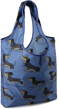 Black WIENER DOGS  Foldable SHOPPING Tote BAG New DACHSHUND Free Ship GIFTS