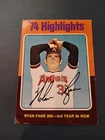1975 Topps - '74 Highlights Nolan Ryan #5 Baseball Sports Card Vintage