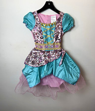 Target Girls Princess/Gypsy Costume Dress Size S Pink/Blue Sequin Polyester