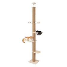 Cat Tree Tower Floor to Ceiling High Cat Scratching Post Condo House